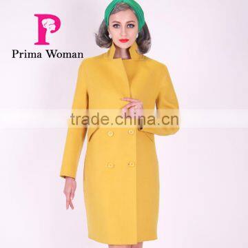 2016 New Design Spring Women Length Slim Fit Wool Coat photo-6