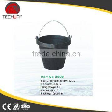 Contruction Rubber Bucket,strong Rubber Pail With Lip photo-5