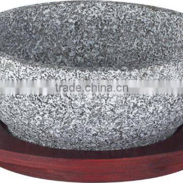 Granite portable stone bowl