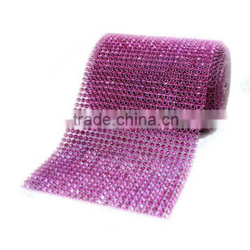 Wedding Decoration Diamond Mesh Rhinestone Ribbon Crystal Wrap