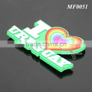 I LOVE Uruguay Promotional Souvenir Heart Shaped Soft PVC Injection Molding Custom Rubber Fridge Magnet photo-5