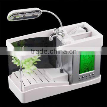 Desktop Usb Mini Fish Tank Aquarium With Running Water photo-3