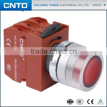 CNTD CE Approved 380V/15A Waterproof illuminated momentary Push Button Switch with Lamp (C2PIF)