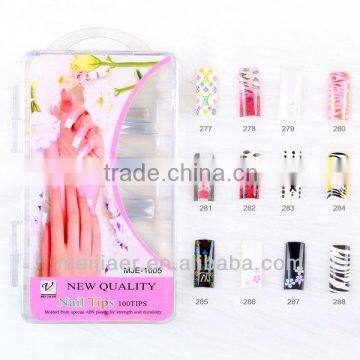 French colored acrylic nail tips nail arts products