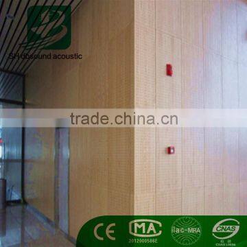 Meeting room wall decortate soundproof perforated wood panel