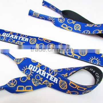 custom logo camouflage sunglass strap,neoprene sunglass strap