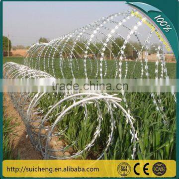 2015 new products galvanized military concertina wire/concertina barbed wire