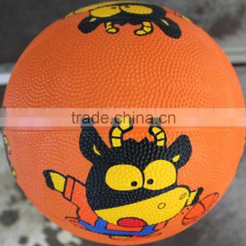 Original orange rubber basketball size 3