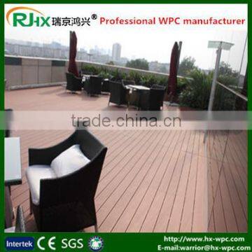 extruded plastic composite decking made by recycled WPC material