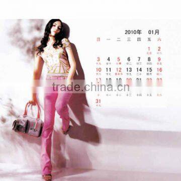 Fashion funny style customized logo stereo calendar