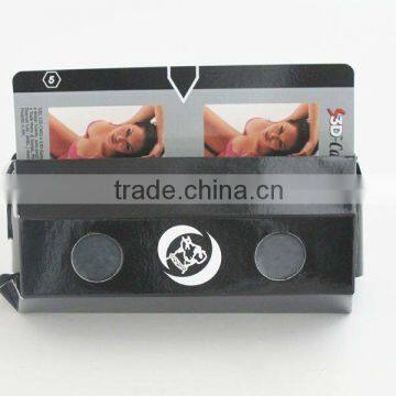 Foldabel Paper 3d stereo viewer for promotion gift and sale