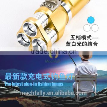 2015 New Style Best Portable Fishing Flashlight Rechargeable Led Fishing Light