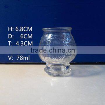 80ml votive tealight glass candle jar holder