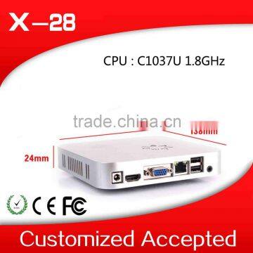 The cheapest Mini PC Z3736f Mini Itx PC Mini PC Usb 3.0 X28 C1037U Support Full Screen Movies 4G RAM 32G SSD