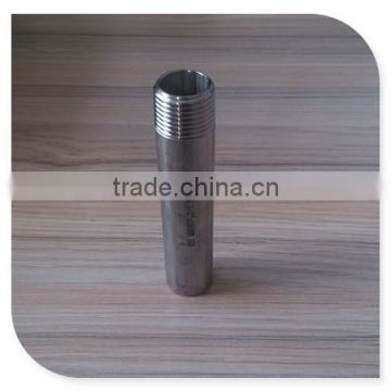 316 S/S stainless steel weld pipe fitting bspt pipe nipple one end threaded