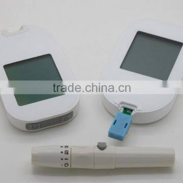 2015 New Design High Quality Big Screen Glucometer With PC-link USB Cable/ Precise Silver Strips/ No Pain Function Lancet Pen Quality Choice