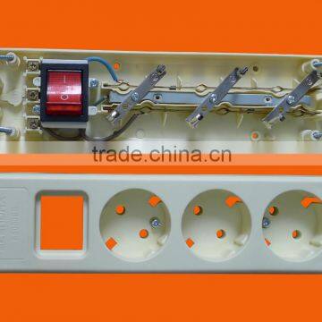 European Style 3 Way Extension Power Socket With Earth With Switch (E5003ES) photo-5