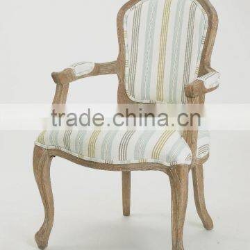 Hand carved Appealing design french style armchair(CH-859-OAK)