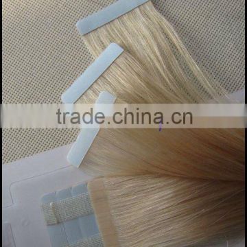 Good quality chinese human hair double tape weft hair extensions