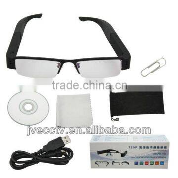 Plain Eyeglasses Hidden Camera Glasses DVR Webcam Digital Video Recorder Glasses Cam Webcam 4GB TF Card 720P JVE 3107D-2 photo-2