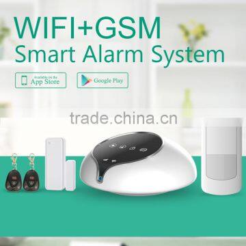 Home security wireless alarm system GS-S1 control via Android/IOS APP, smart home alarm system chic design