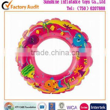 chot sell heap pvc inflatable swimming ring