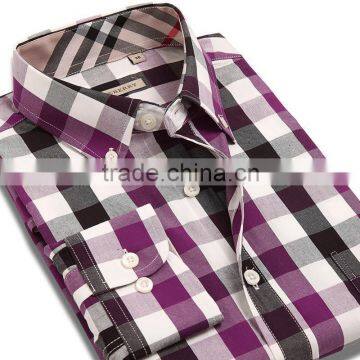 Instyles <span Class="wholesale_product"></span> 2015 Hot Selling Summer Double Contrast Collar Men's Shirt Long Sleeve Pure Col photo-2