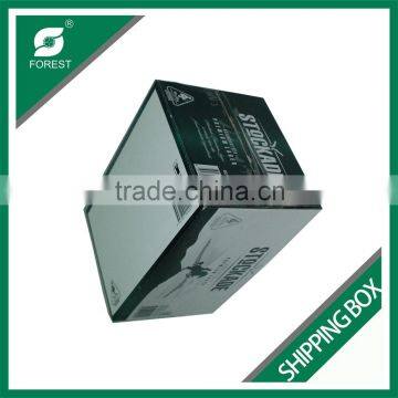 12 BOTTLES BEER PAPER SHIPPING BOX CUSTOM GLOSSY BEER CORRUGATED SHIPPING BOX photo-3