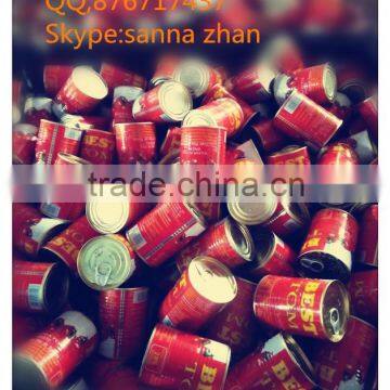 China supplier health food canned tomato paste with lower price