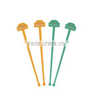 Plastic stirrer in promotion