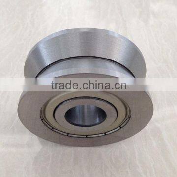 V Groove Track Roller Bearings, Double Row, Outer Ring with "V" profile, metal shields or rubber seals on both sides