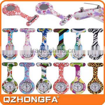 full color printing nurse pin watch, brooch silicone nurse watch                        
                                                Quality Choice