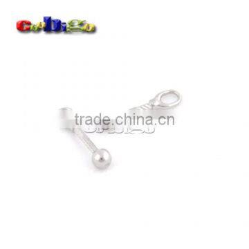 28*6.5mm Metal Zipper Pull Tap Zinc Alloy Silver Nickle Plated For DIY Zipper Sliders #FLQ164-S photo-2