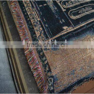 Woven Throw and Blanket, Jacquard Weaving, Yarn Dyed, Custom Design