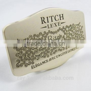 engrave metal logo