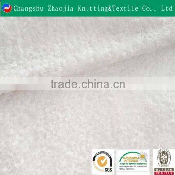 Changshu textile wholesale 100% polyester plain ice bloom velvet fabric for children clothing