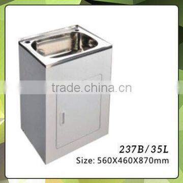 Australian Standard SUS304 Stainless Steel Laundry Tub With Cabinet 216L photo-4