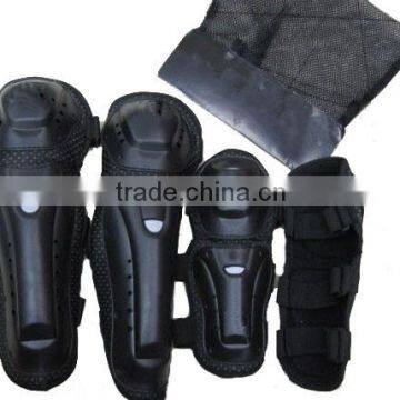 Motorcycle Racing Rider Elbow & Knee Pads Armor Guards Protective Gear Sports Knee Guard Black