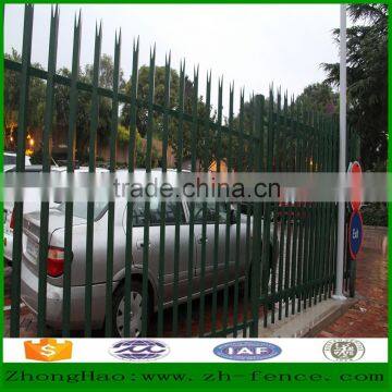 Hot sale galvanized powder coated palisade fence