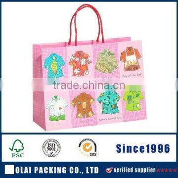 custom paper hand bag packaging with logo