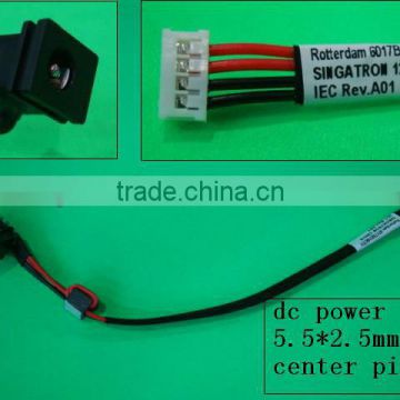 2.5mm dc power jack with cable for Toshiba L505D Toshiba Satellite L350