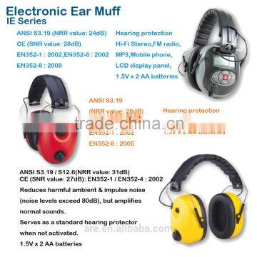 FM Radio Hi-Fi Mobile Phone Electronic Ear Muff Ear plug