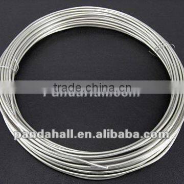 Aluminum Jewelry Making Wire, Silver Color(AW10x1.5mm-01)