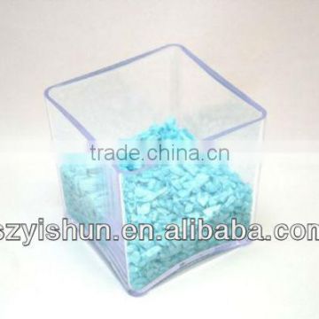 Manufacturing clear acrylic vases acrylic cube vase