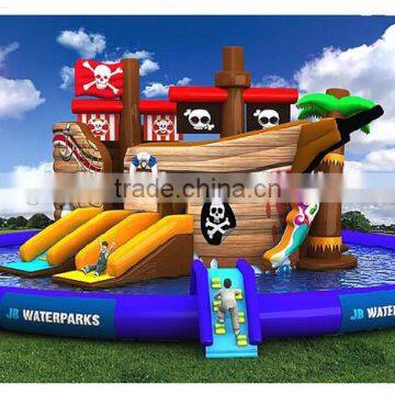 2016 PVC commercial amusesment park slide for sale, inflatable water slide