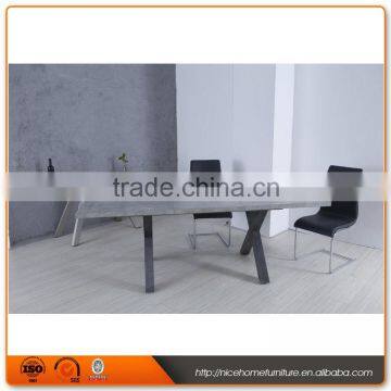 2016 Popular Marble Fiber Dining Table Set