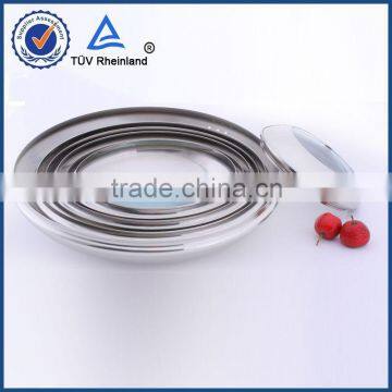 Cheap glass cover 201 stainless steel ring