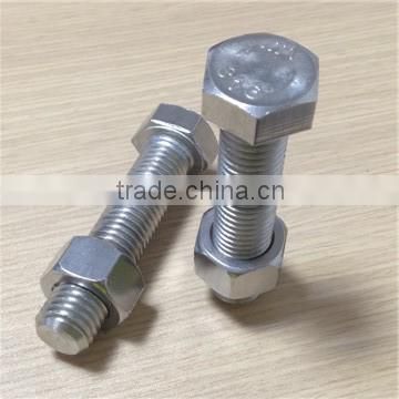 Full thread hex head bolt a2-70