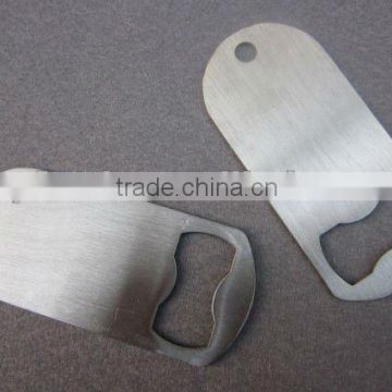 2012 promotional stainless steel beer bottle opener with small size