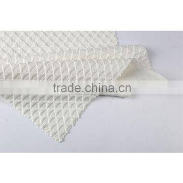 Hot sale triangle design 100% polyester pvc coated jacquard interlock fabric